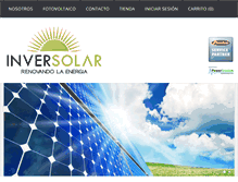 Tablet Screenshot of inversolarsolutions.com